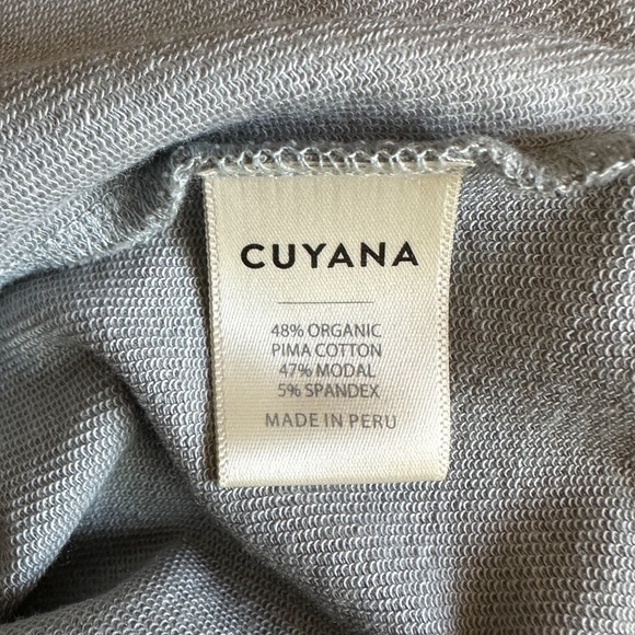 Cuyana French Terry Puff Sleeve Sweatshirt in Steel - Picture 13 of 13